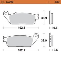 Image of 402601 - 402601 - Moto Master Roadpro Sinder Front Brake Pads - Honda VF 750 C 1994-1998