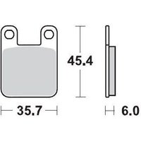 Image of 090511 - 090511 - Moto Master Racing Rear Brake Pads - Sherco Citycorp 125 2003-2006