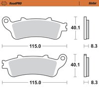 405202 - Moto Master RoadPRO Sinder Rear Brake Pads For Honda CB 1100SF 2000-2003