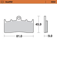 Image of 405901 - 405901 - Moto Master Roadpro Sinder Front Brake Pads - BMW R 850 R 1999-2006