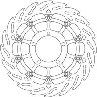 113074 - 113074 - Moto Master Flame Series Front Left Brake Disc - Triumph Street Triple 675 2008-2012