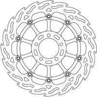 113200 - 113200 - Moto Master Flame Series Front Left Brake Disc - Kawasaki ZX-10 RR 1000 Ninja 2017-2023