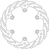 110780 - 110780 - Moto Master Flame Series Fixed Rear Brake Disc - Honda CB300R Neo Sports Cafe 2018-2023