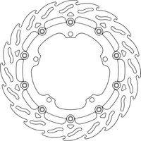 112106 - 112106 - Moto Master Flame Series Floating Front Left Brake Disc - Triumph Trophy 1200SE 2013-2017