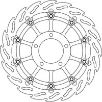 113178 - 113178 - Moto Master Flame Series Front Left Brake Disc - Triumph Tiger 1050 SE 2009-2013
