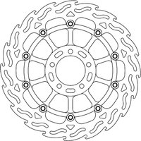 113153 - 113153 - Moto Master Flame Series Front Left Brake Disc - Ducati Diavel 1200 ABS 2011-2018