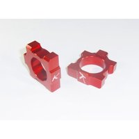 Image of 19.310.0.RO - 19.310.0.RO - Kite Light Axle Blocks - Honda CRF450X 2005-2018 - Red