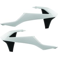 Polisport Radiator Scoops - KTM SX65 2016-23 - White/ Black