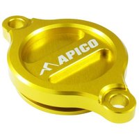 Apico Oil Filter Cover - Suzuki RMZ250 2007-22, RMZ450 2005-22 - Yellow