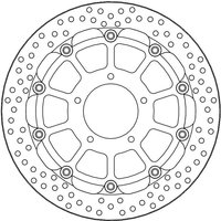112218 - Moto Master Halo Series Floating Front Brake Disc - MV Agusta Turismo Veloce 800 2014-2020