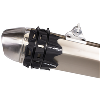 Apico Silicone Exhaust Silencer Protector - Black
