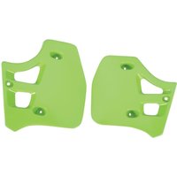 KA02712#026 - KA02712#026 - UFO Radiator Scoops - Kawasaki KX250 1988-89, KX500 1988-2002 - Green