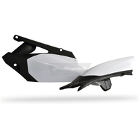 Polisport Side Panels - Yamaha YZF450 2010-13 - Black / White