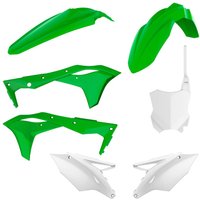 Image of Polisport Plastics Kit - Kawasaki KXF250 2017-20 - OEM '19 (Green/White)