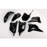 KAKIT222@001 - KAKIT222@001 - UFO Full Plastics Kit - Kawasaki KX85 2014-18 - Black