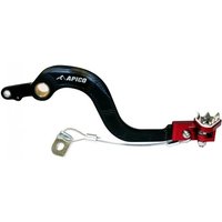 Apico Forged Brake Pedal - Honda CRF150R 2007-24 - Black/ Red