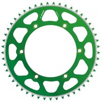 Apico Evolite Rear Sprocket - Kawasaki KX 125/250 1980-2008, KXF 250/450 2004-23 - Green/ 49T