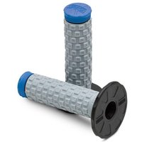 Image of Pro Taper Pillow Top Tri Density MX Grips - Blue