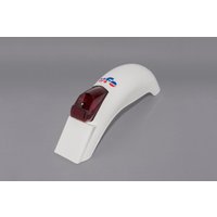 ME08025W - ME08025W - UFO Universal Vintage Enduro Rear Fender With Tail Light - White