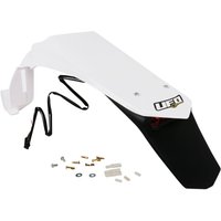 Image of YA03889#046 - UFO Enduro Rear Fender With Tail Light - Yamaha WRF250 2007-15, WRF450 2007-11 - White