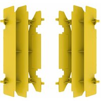 Image of Polisport Radiator Louvres - Suzuki RM125 2001-08, RM250 1996-2006, DRZ400 2000-21 - Yellow