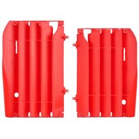 Image of Polisport Radiator Louvres - Honda CRF450R 2009-12 - Red