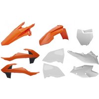 Polisport Plastics Kit - KTM SX 125/150/250 & SXF 250/350/450 2016-18 - OEM '18 (Orange/White)