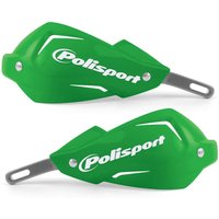 Polisport Touquet Handguards With Universal Mounting Kit - Green image 2