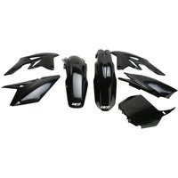 SUKIT407F@001 - SUKIT407@001 - UFO Full Plastics Kit - Suzuki RMZ250 2007-08 - Black