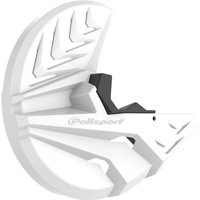 Polisport Front Disc Protector - Kawasaki KXF250 2021-23, KXF450 2019-23 - White