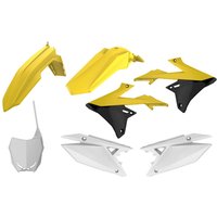 Polisport Plastics Kit - Suzuki RMZ250 2019-21, RMZ450 2018-21 - OEM (Yellow/White/Black)