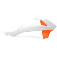 Polisport Radiator Scoops - KTM SX65 2016-23 - White/ Orange OEM '19