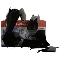 Image of Polisport Plastics Kit - KTM SX 2003-04, EXC/ EXC-F 2004 - Black