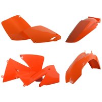 Polisport Full Plastics Kit - KTM EXC All Models 2001-02 - Orange