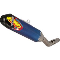 045648 - 045648 - FMF Factory 4.1 RCT Slip-On Steel/ Ti Silencer - Husqvarna FE 250/350/450/501 2020-22 - Blue