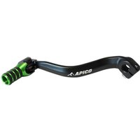 Image of Apico Elite Gear Pedal - Kawasaki KX 125/250 1983-93, KX80 1981-2000, KX85 2001-22 - Black/ Green