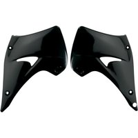 KA03738#001 - KA03738#001 - UFO Radiator Scoops - Kawasaki KX 125/250 2003-08, KX500 2003 - Black
