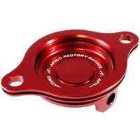 Apico Oil Filter Cover - Honda CRF450R 2002-08, CRF450X 2005-18 - Red