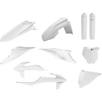 Image of Polisport Full Plastics Kit - KTM SX 125/150/250 & SXF 250/350/450 & XC/XC-F 125/250/300/350/450 2019-22 - White