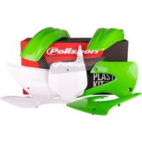 Polisport Plastics Kit - Kawasaki KX 85/100 2001-13 OEM '11-12 (Green/White)