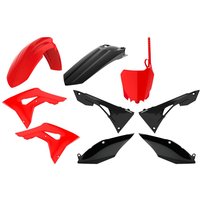 Polisport Plastics Kit - Honda CRF250R 2018-21, CRF450R 2017-20 - Red/Black