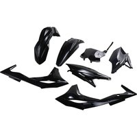 KAKIT224F@001 - KAKIT224@001 - UFO Full Plastics Kit - Kawasaki KXF250 2017 - Black