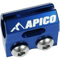 Apico Brake Hose Clamp - Yamaha YZ 125/250 2005-08, YZF 250/450 2005-08, WRF 250/450 2005-17 Blue