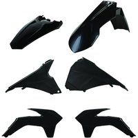 Polisport Standard Enduro Plastics Kit - KTM EXC/EXC-F 2014-16 - Glossy Black