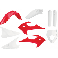 Image of Polisport Plastics Kit - Gas Gas EC 250/300 2018-20 - OEM (Red/White)