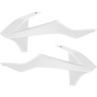 Image of Polisport Radiator Scoops - KTM SX/SXF/XC-F 2016-18, EXC/EXC-F 2017-18 - White