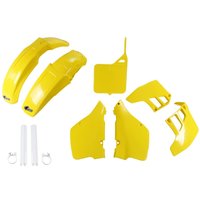 Image of SUKIT399F@999 - UFO Plastics Kit - Suzuki RM125 1989-91 - Yellow