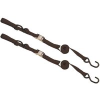 Image of Raceline Heavy Duty Tie Down Straps With Extra Loop Hook - Black