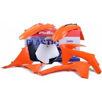 Polisport Standard Enduro Plastics Kit - KTM EXC/EXC-F 2012-13, SX 2011 - OEM (2012-13) Orange/ White