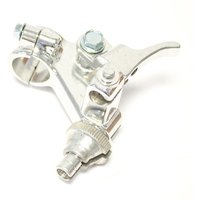 Raceline Clutch Lever Holder Perch - Suzuki RMZ250 2005-06, RMZ450 2005-07, Kawasaki KXF250 2005-10, KXF450 2006-08 - Silver